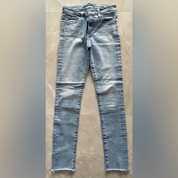 ARIANO GOLDSCHMIED DENIM JEANS SIZE 25R LIGHT WASH RAW HEM - Picture 1 of 5